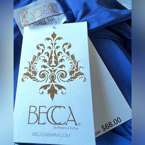 Becca Blue Swim Top Separate Size L - Picture 5 of 6
